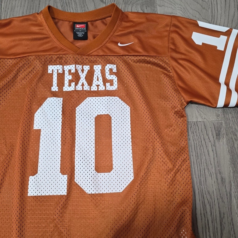 Nike Texas Longhorns #10 Youth Jersey Orange Youth Medium Football NCAA